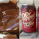 Melted chocolate/Dr. Pepper FANtastic Chocolate cans